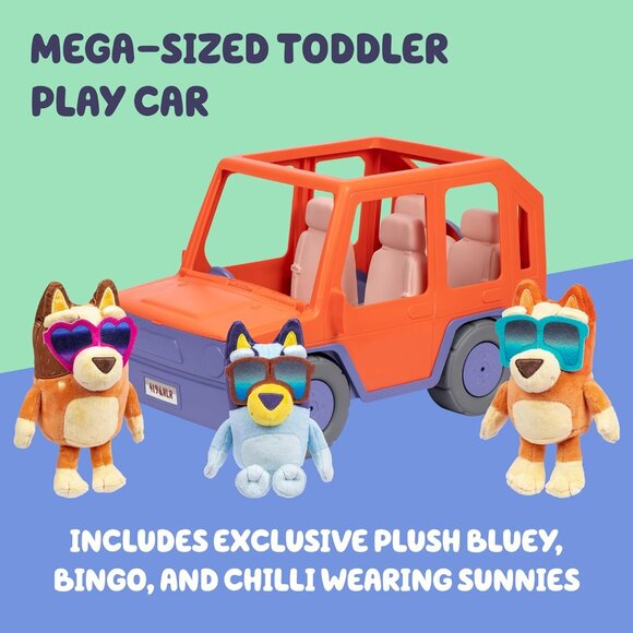 Big Heeler 4WD and Family Toddler Toy Car Bingo and Chilli Plush Buddies - Picture 7 of 8